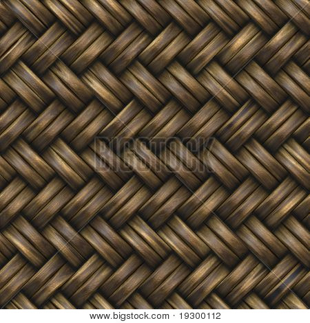 grote achtergrondafbeelding van houten bambo of rieten basket weave