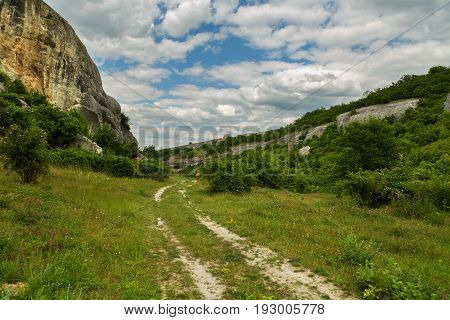 Cave City in the Cherkez-Kermen Valley, Crimea
