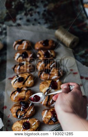 Homemade French  Eclairs