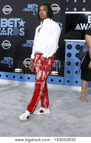 LOS ANGELES - JUN 25:  Vic Mensa at the BET Awards 2017 at the Microsoft Theater on June 25, 2017 in Los Angeles, CA