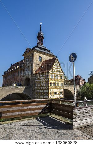 The old Town Hall in Bamberg, Bavaria, Germany.