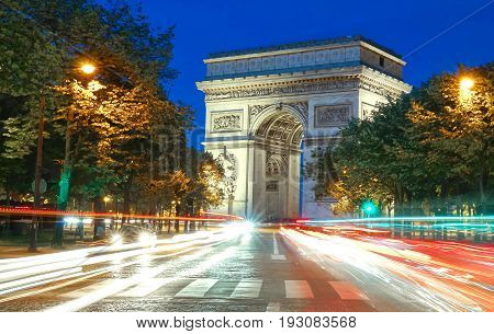 The Triumphal Arch is one of the most famous monuments in Paris. It honors those who fought and died for France.
