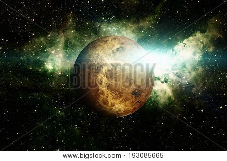 Planet Venus. Elements Of This Image Furnished By Nasa.