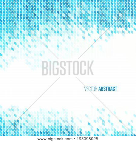 Abstract light blue and white geometric background