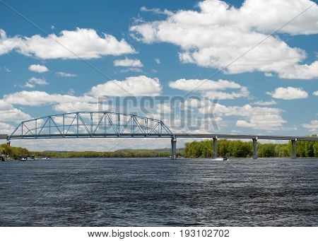 Wabasha-nelson Bridge Spans Mississippi River