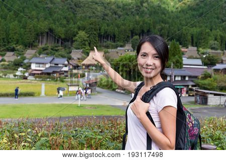 Woman travel in Miyama