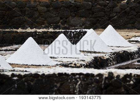 Landmarks of Lanzarote - Salinas de Janubio, main salt production of Canary islands