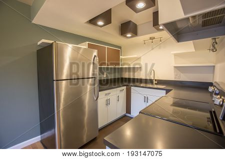 Model home kitchen in southern California ready for a real estate shoot
