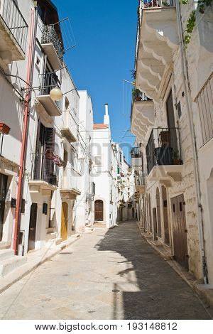 Characteristic alleyway of Putignano. Puglia. Southern Italy.