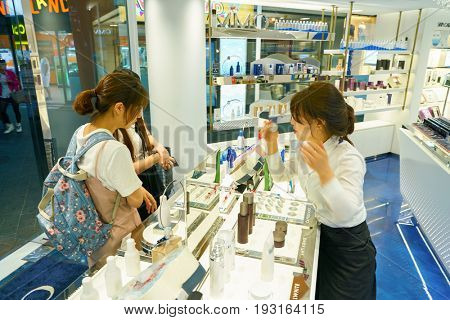 SEOUL, SOUTH KOREA - CIRCA MAY, 2017: inside OMM store in Seoul.