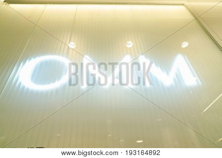 SEOUL, SOUTH KOREA - CIRCA MAY, 2017: OMM store in Seoul.