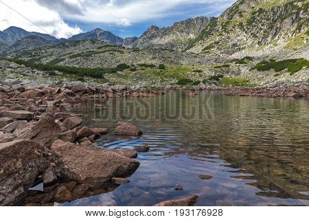 Amazing Panoramic view of Musalenski lakes and Musala peak, Rila mountain, Bulgaria