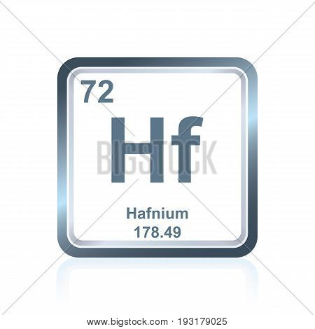 Chemical Element Hafnium From The Periodic Table