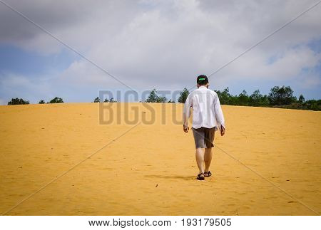 Red Sand Dunes In Mui Ne, Vietnam