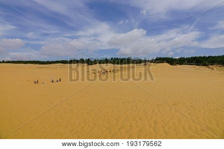 Red Sand Dunes In Mui Ne, Vietnam