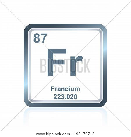 Chemical Element Francium From The Periodic Table