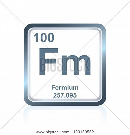 Chemical Element Fermium From The Periodic Table
