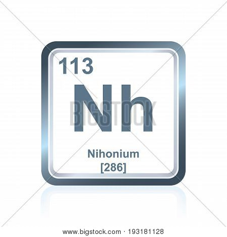 Chemical Element Nihonium From The Periodic Table