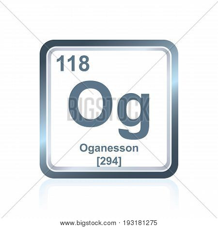 Chemical Element Oganesson From The Periodic Table