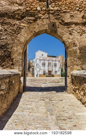 Entrance Gate To The Castle Square In Bunol