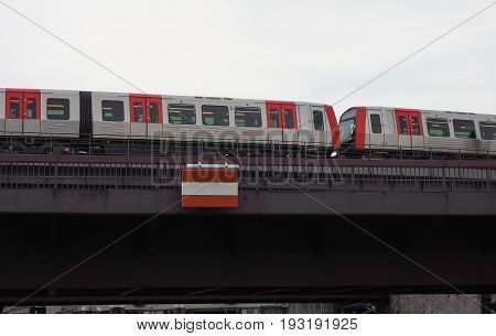 S Bahn (s Train) In Hamburg