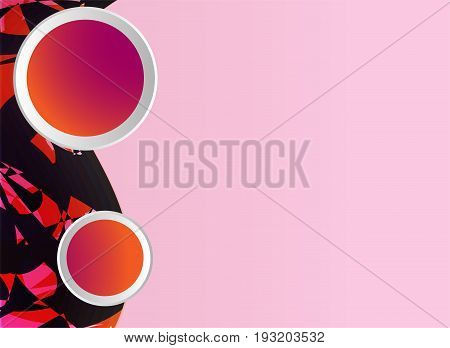 The background is patterned like no one and pink tone.