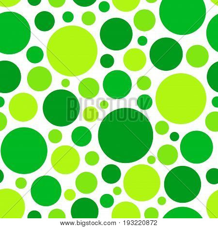 Color green circle, Seamless pattern. chaotic pattern circle