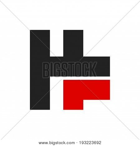 hf letter logo design, abstract hf logo design