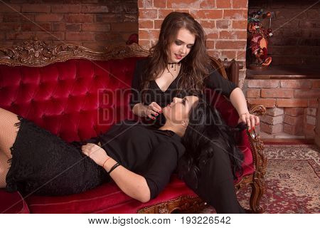 Two Fashionable Women