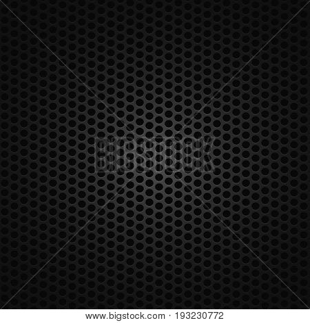 Black seamless background pattern with circles. EPS 8