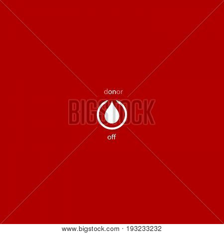 Creative poster for companies working with blood donors