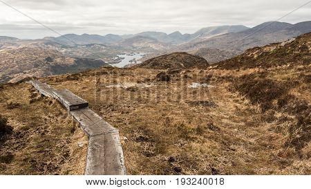 View Of Upper Lake From Torc Mountain