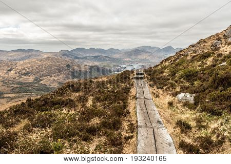 View Of Upper Lake From Torc Mountain