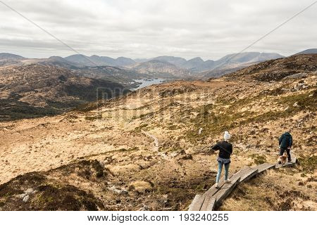 View Of Upper Lake From Torc Mountain