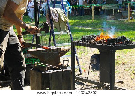 Blacksmith At Work