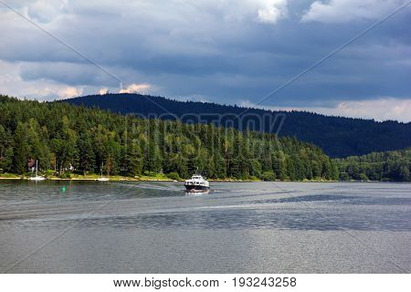 Lipno lake, Czech Republic.