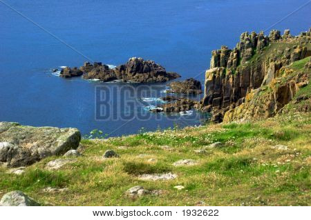 Útesy a skály v Landsend