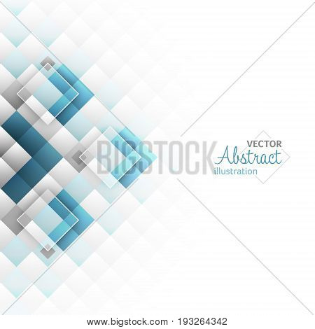 Abstract Background. Square Shapes. Vector Illustration.
