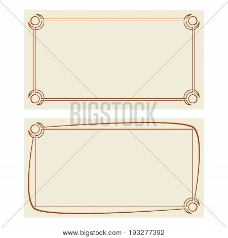 Vector Art Deco Invitation Cards.