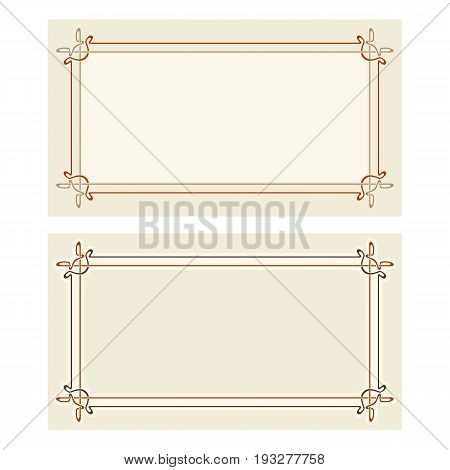 Vector Art Deco Invitation Cards.