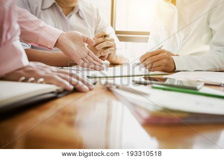 Business Meetings With Government And Private Borrowers With Co-workers And A Tax Advisor To Assign