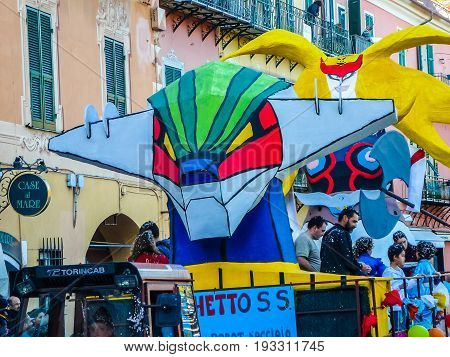 Hdr Carnival Celebrations In Loano