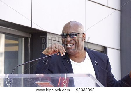 LOS ANGELES - JUN 12: John Singleton at a ceremony as Ice Cube is honored with a star on the Hollywood Walk of Fame on June 12, 2017 in Los Angeles, CA
