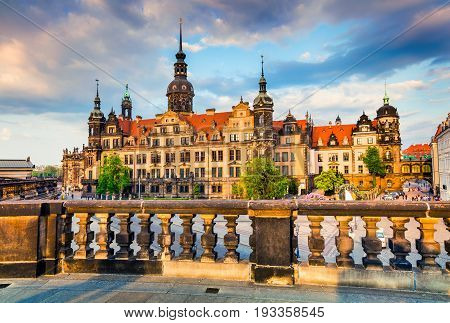 . Sunny View Of Castle Or Royal Palace (dresdner