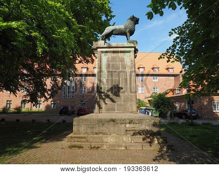 Henry The Lyon Monument In Luebeck
