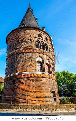Holstentor (holsten Gate) In Luebeck Hdr