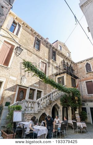 Various Views Of The Tourist City Of Venice, Italy