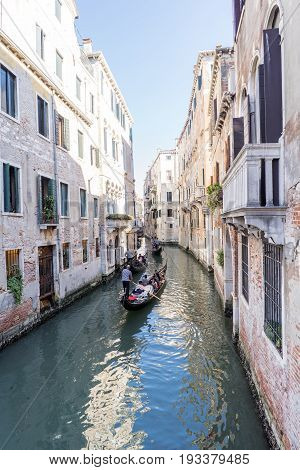 Various Views Of The Tourist City Of Venice, Italy