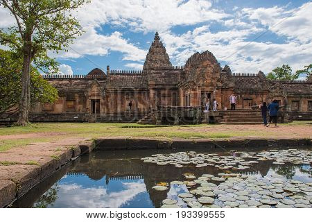 Buriram,Thailand- june 24,2017 : Landmark Phanomrung historial park,Buriram,Thailand .