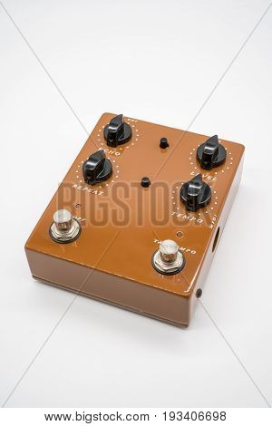 Brown Guitar Pedal